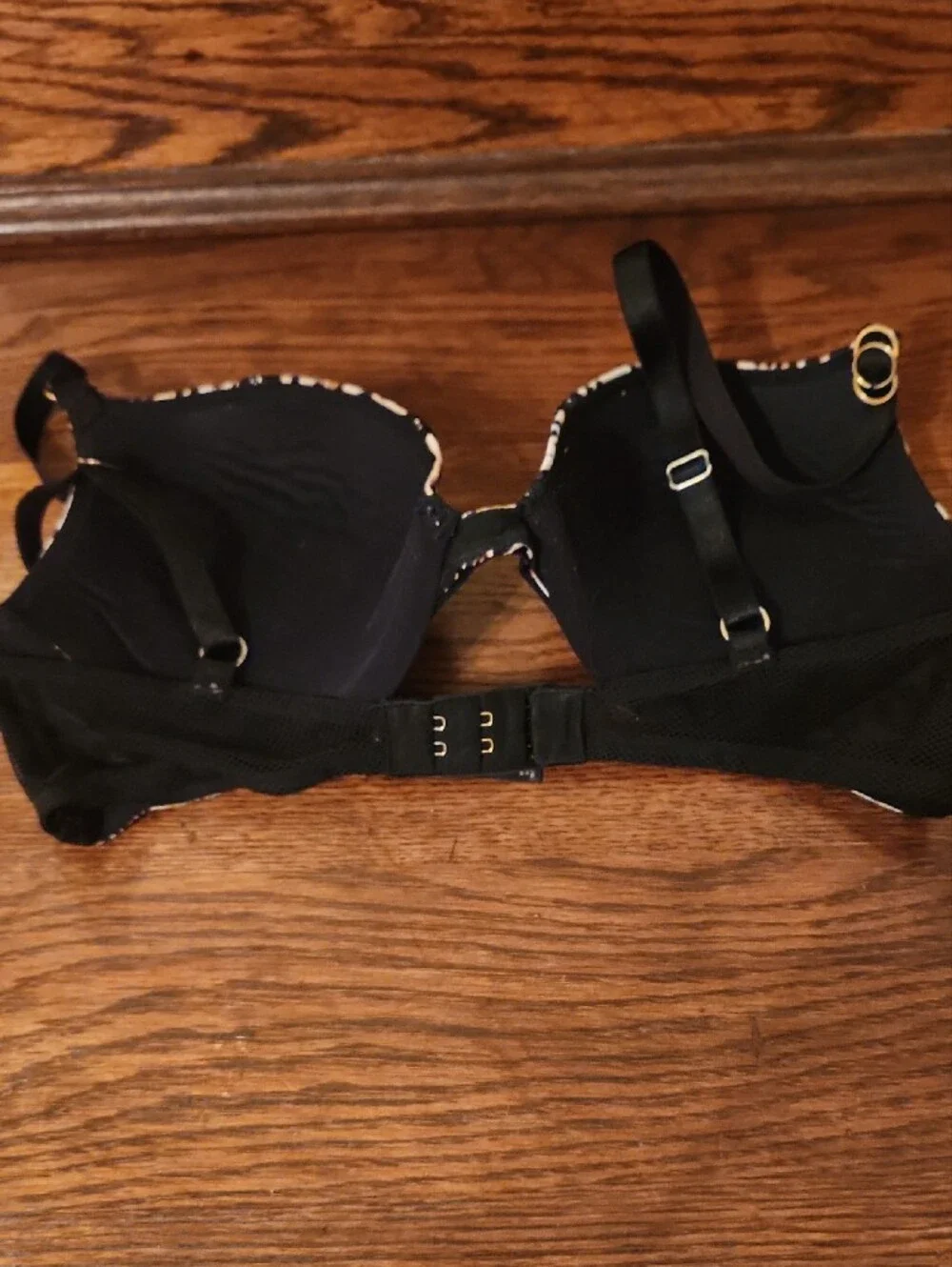 Victoria's Secret Leopard Print Bra with Black Lace
